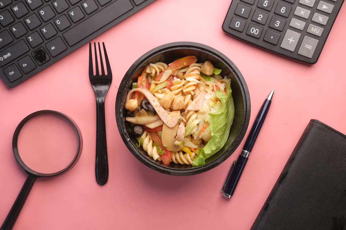 Colorful nutrient-dense vegetables and whole grains in a meal bowl